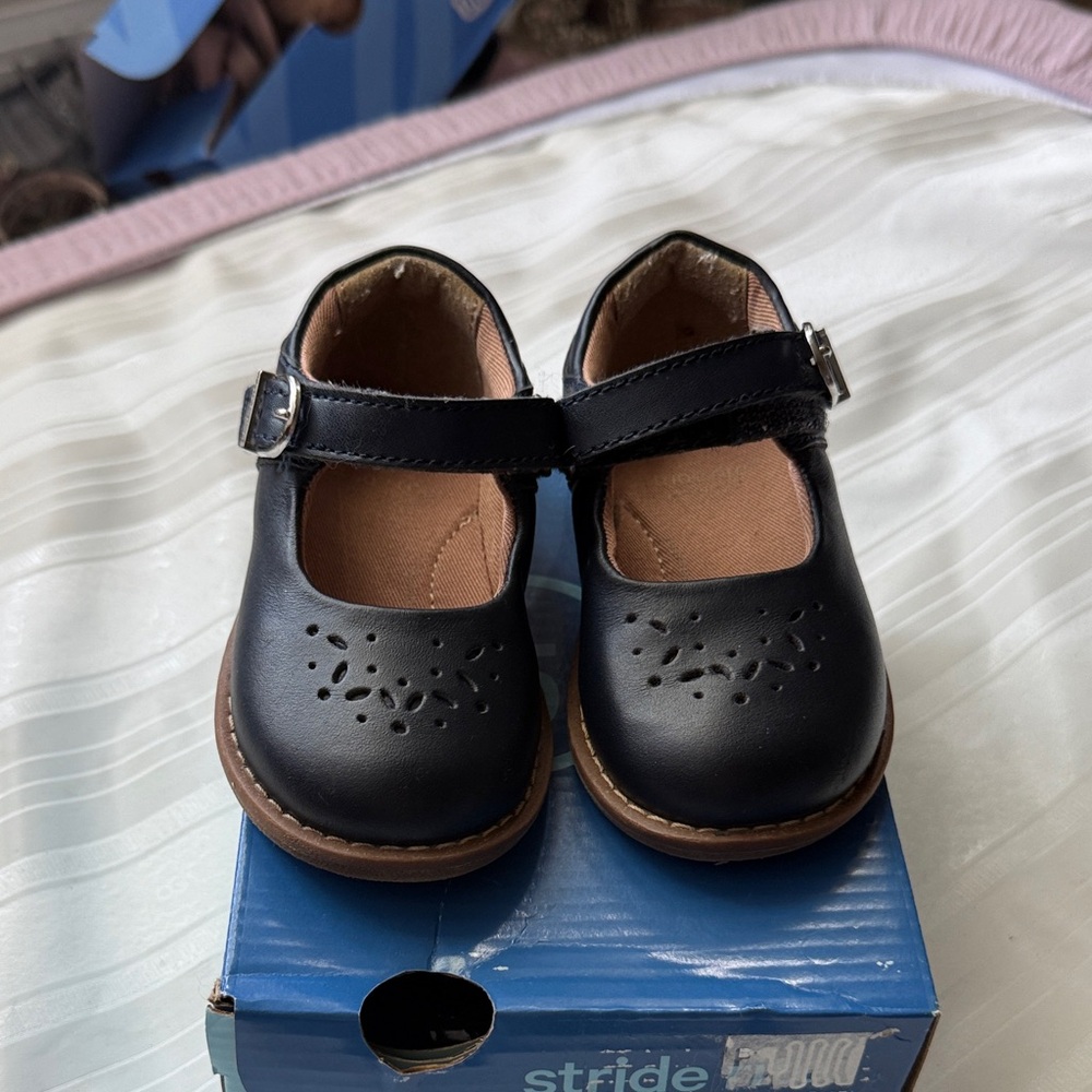 Stride Rite Navy Kids Mary Jane Shoes